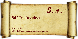 Sós Amadea névjegykártya