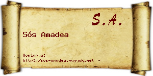 Sós Amadea névjegykártya